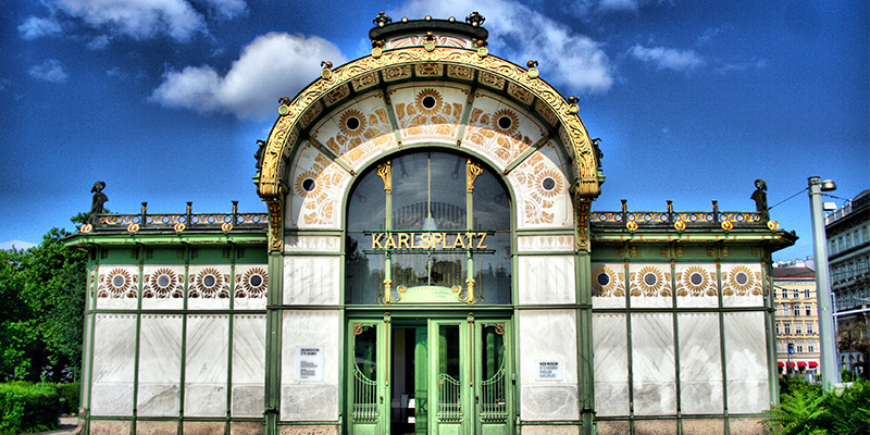 Otto Wagner Pavilion on Karlsplatz